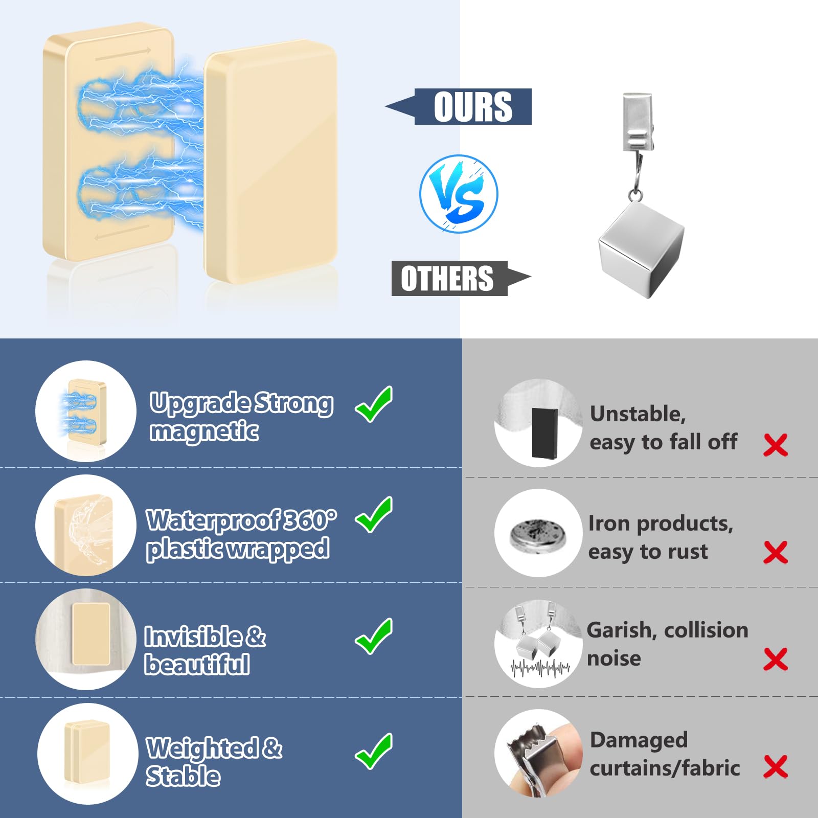 ANGAR easy-attachment weights install without tools for quick setup