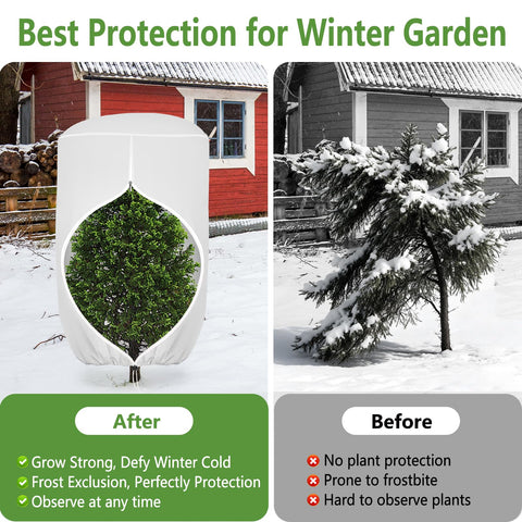 ANGAR breathable-fabric plant cover supports air movement and reduces condensation