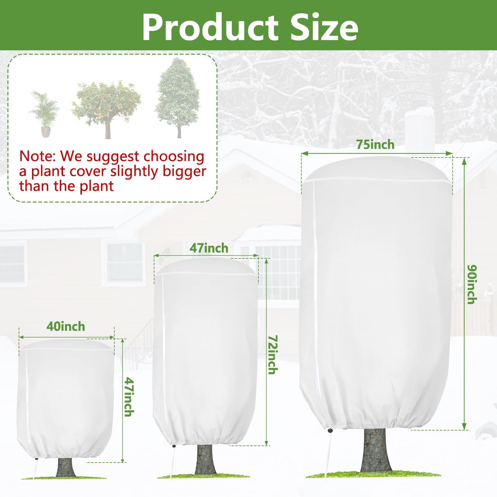 ANGAR dome-insulation plant cover creates a warm overwintering space