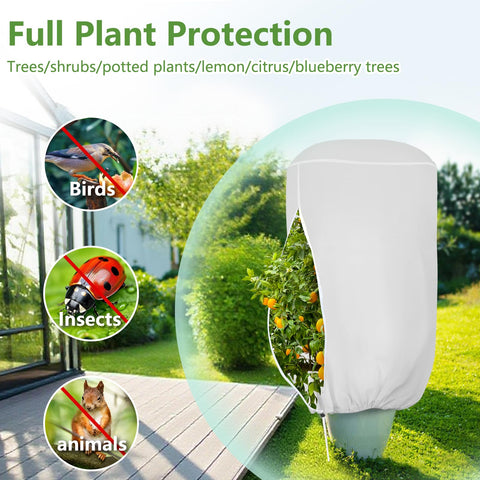 ANGAR outdoor-use plant cover fits shrubs and potted plants for winter protection