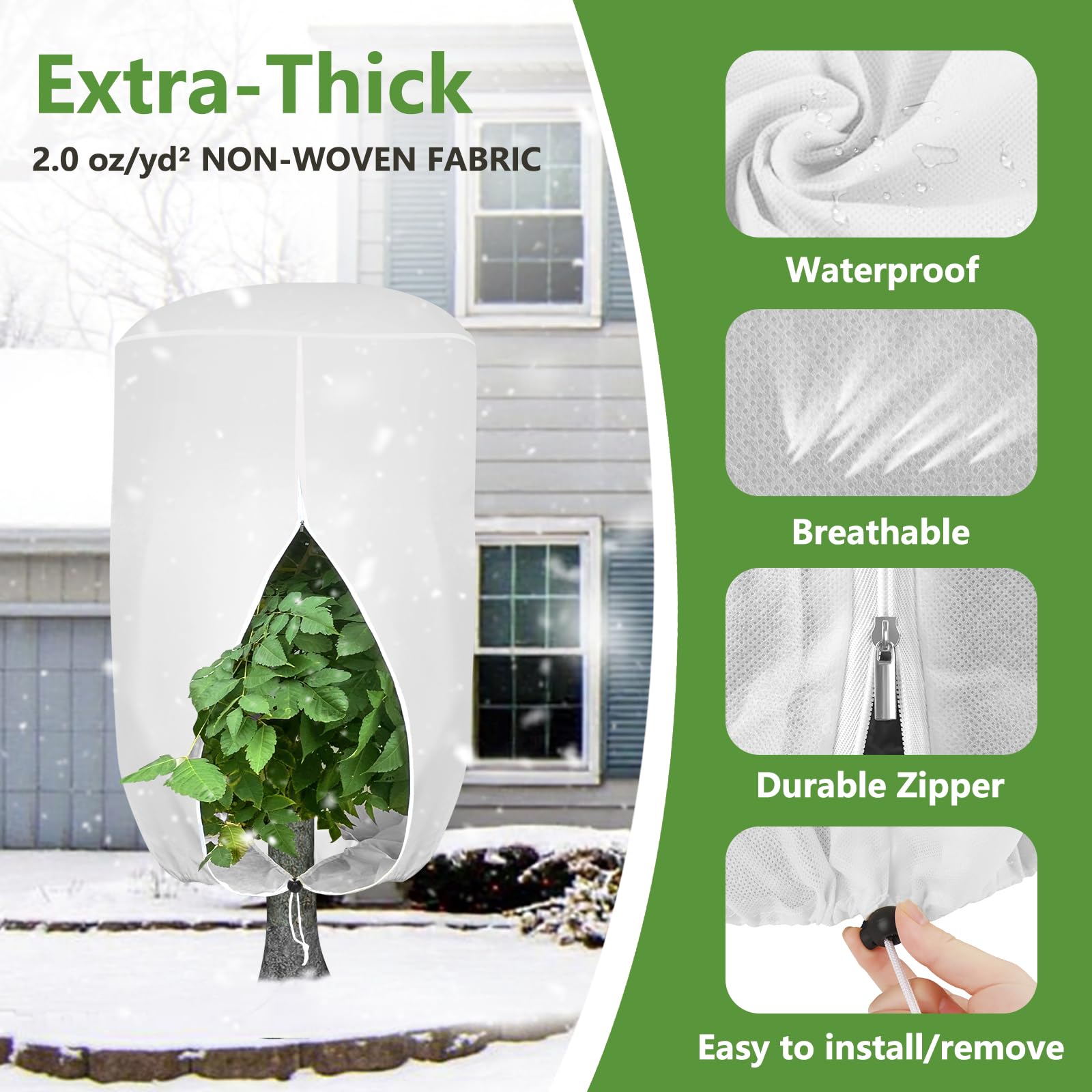 ANGAR pest-barrier plant cover shields yard trees from animals and insects in winter