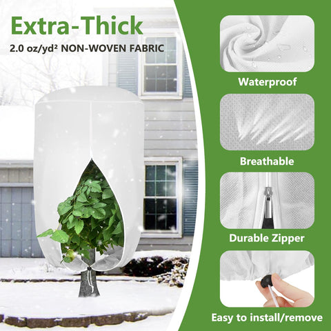 ANGAR pest-barrier plant cover shields yard trees from animals and insects in winter