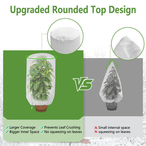 ANGAR side-zipper plant cover enables easy watering and inspections