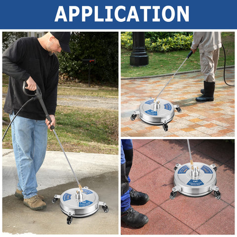 AngeDZ quick-connect 1/4-inch plug enables fast, tool-free attachment to compatible pressure washers.