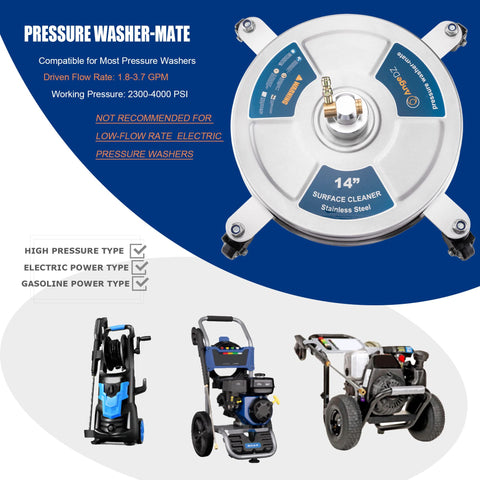 AngeDZ stainless-steel housing protects internal components during heavy-duty cleaning tasks.
