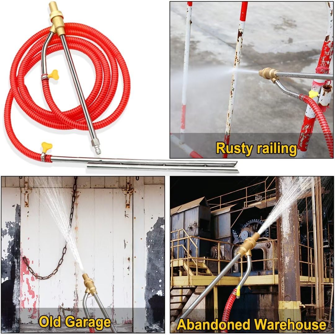 Angela&Alex 3m hose and clamps enable flexible, easy setup.