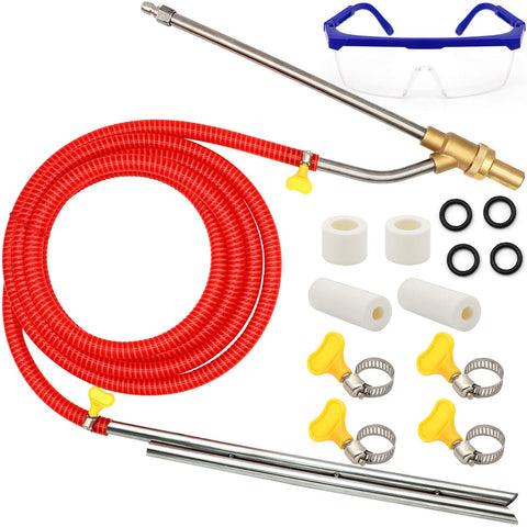 Angela&Alex pressure-washer sandblasting kit main unit with hoses for rust and paint removal.