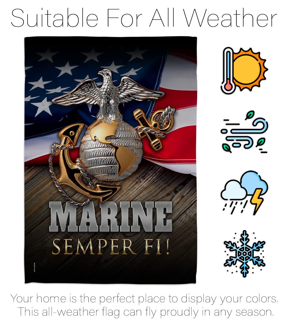 Angeleno Heritage Marine Semper Fi flag sleeve hanger ensures easy mounting