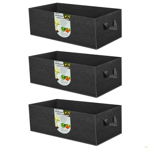 ANGELIOX 3-pack grow bags ideal for indoor or outdoor planting.