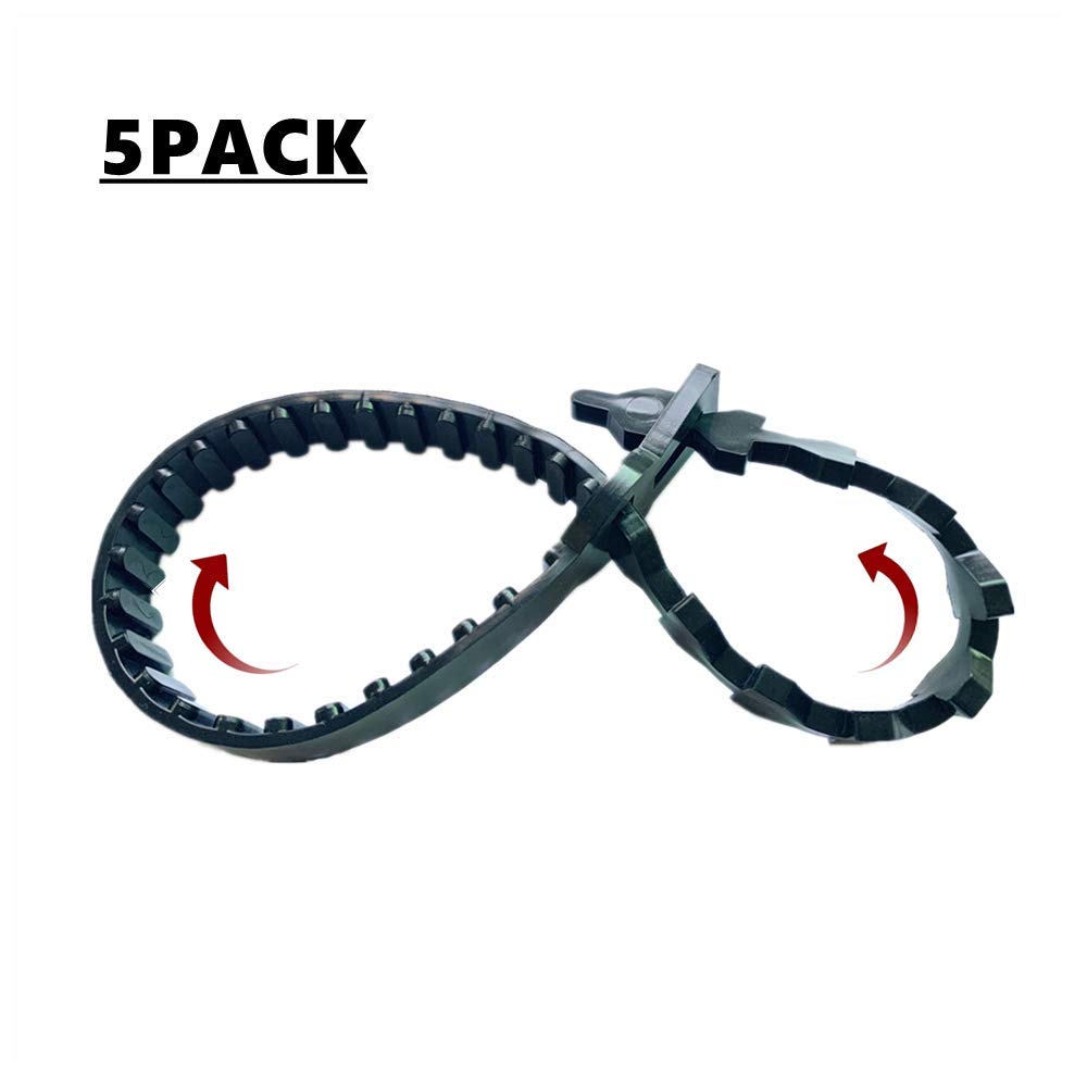 ANGIEHAIE adjustable tree ties 5pcs secure saplings without damage to bark.
