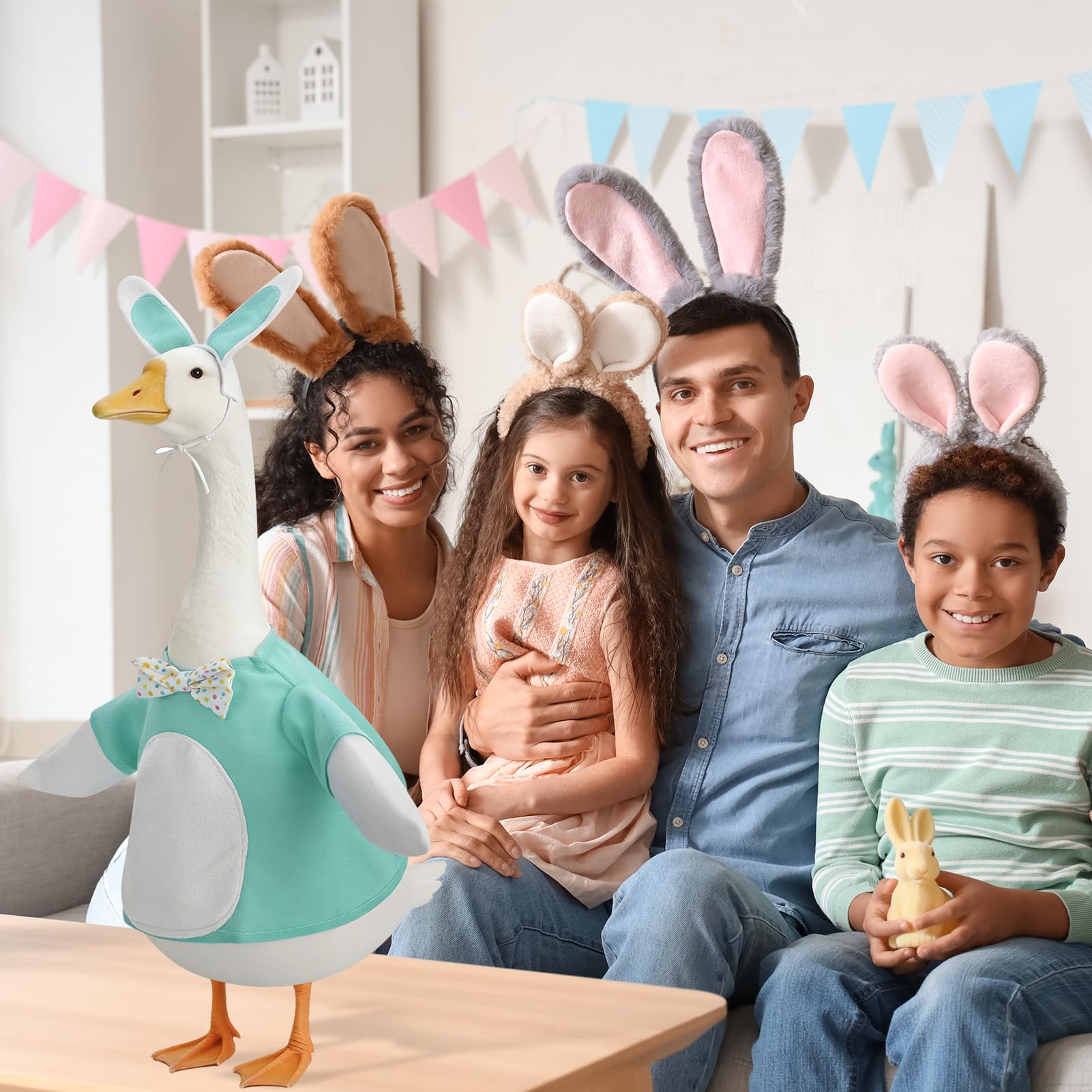 Angirlish easy slip-on design enables quick setup for March celebrations.