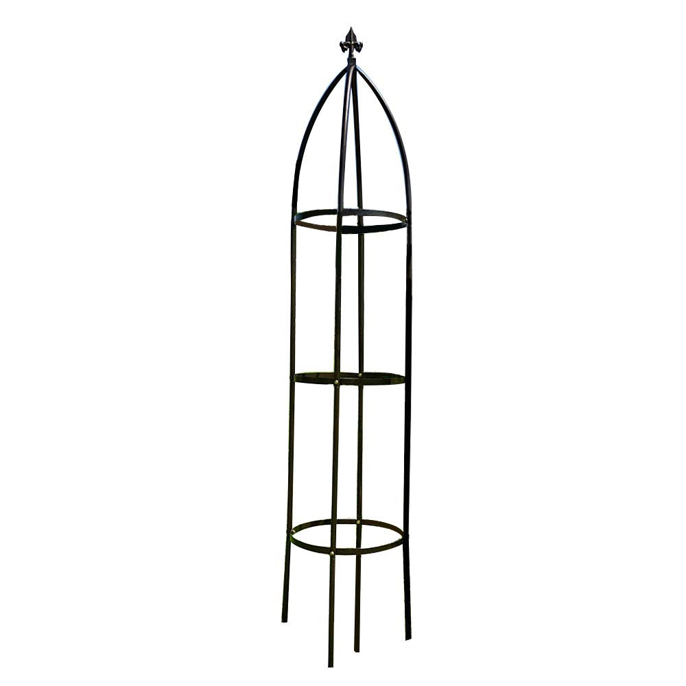AngJi garden arch trellis bronze provides sturdy support for climbing roses.