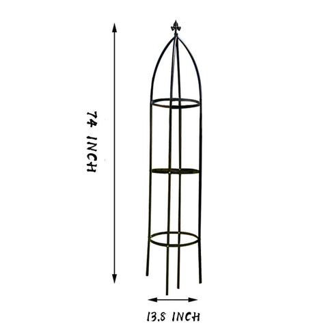 AngJi vertical trellis tower elevates vegetables and flowering climbers.