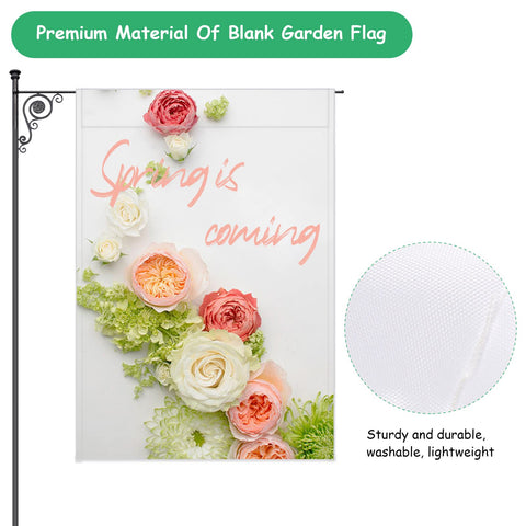 Anglecai sublimation-ready flag 18x12, perfect for heat transfer designs.