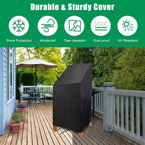 Anglekai windproof drawstring keeps cover secure in wind.