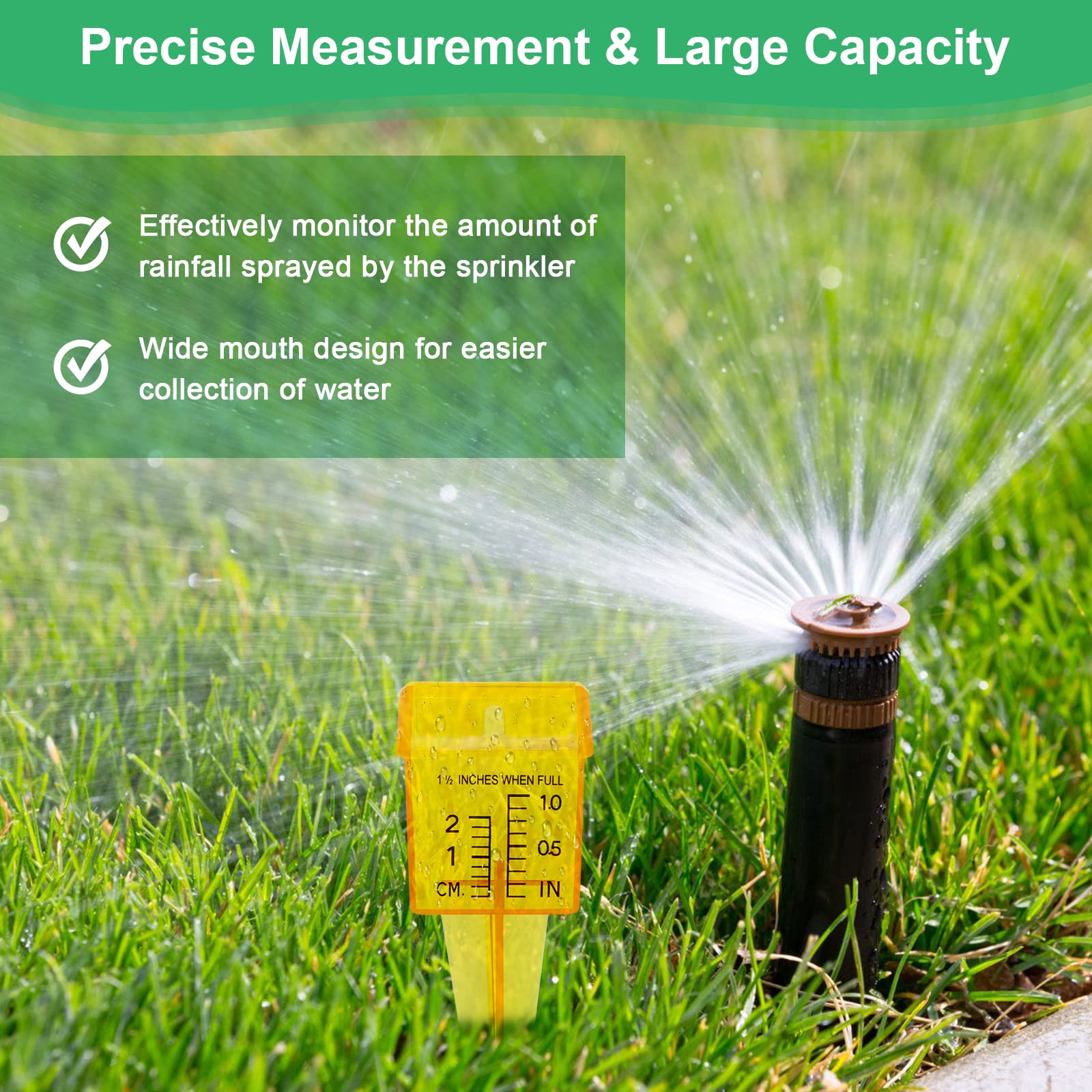 Anglekai wide-mouth gauge captures more water for precise averages