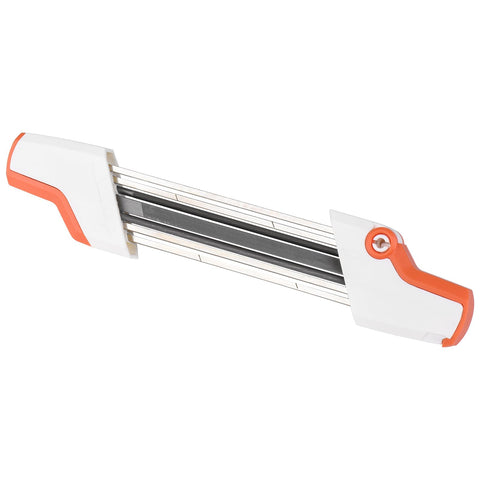 Angonigv 2 in 1 chainsaw sharpener in action for fast field sharpening
