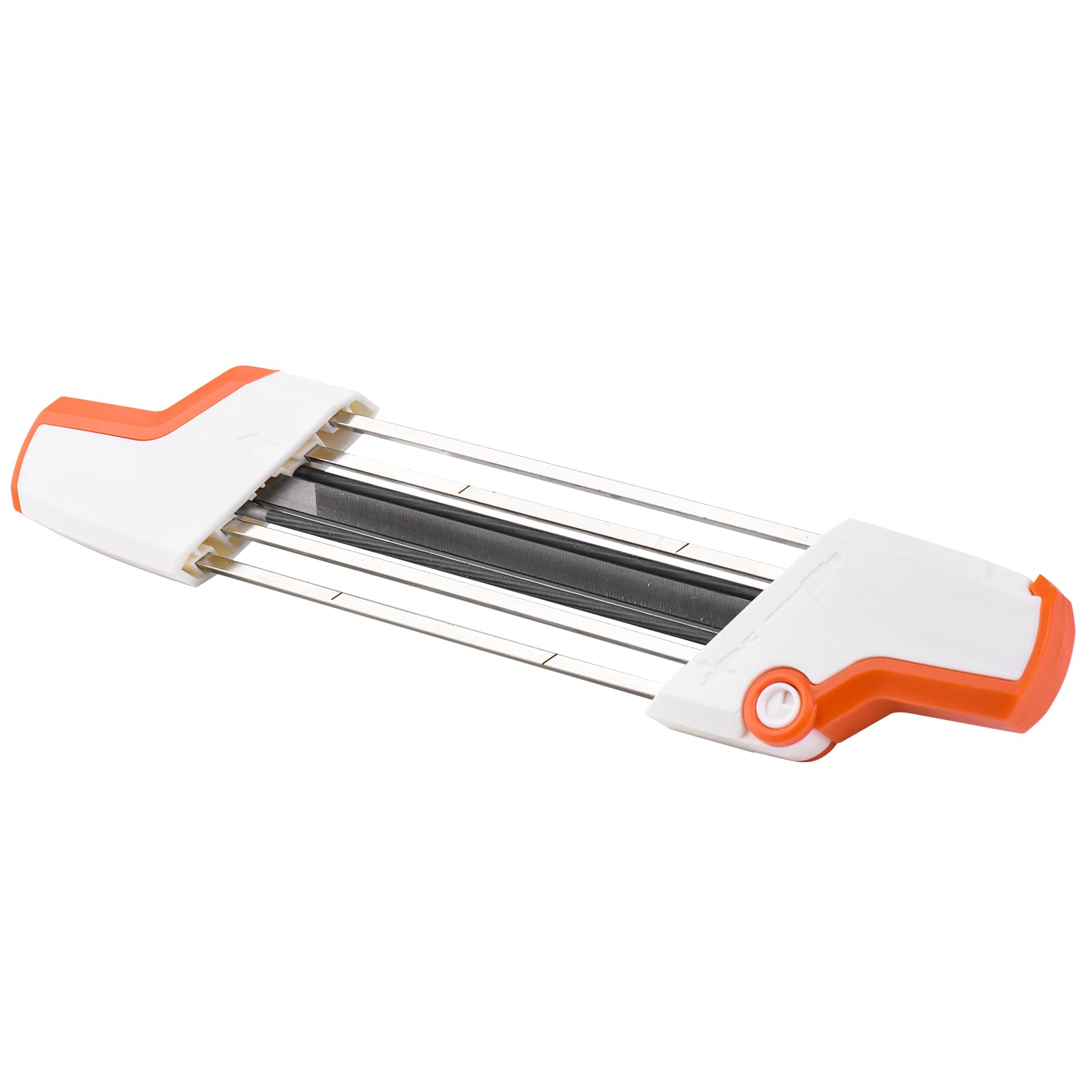 Built-in depth gauge tool close-up on Angonigv sharpener