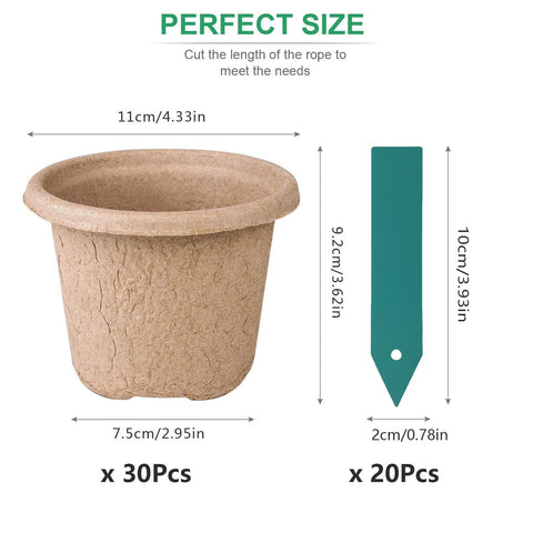 ANGTUO biodegradable pots simplify transplanting with minimal root disturbance.