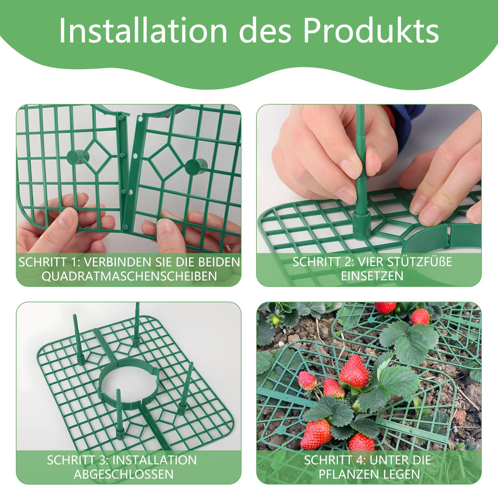 ANGTUO multi-use stand supports strawberries, tomatoes, and vegetables.