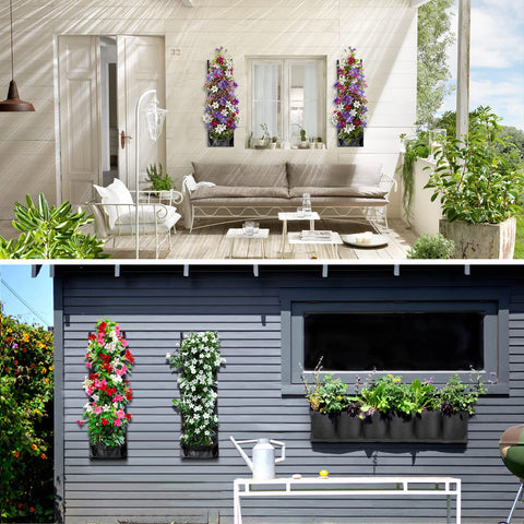 ANGTUO versatile planter doubles as small-item organizer on fence or wall.