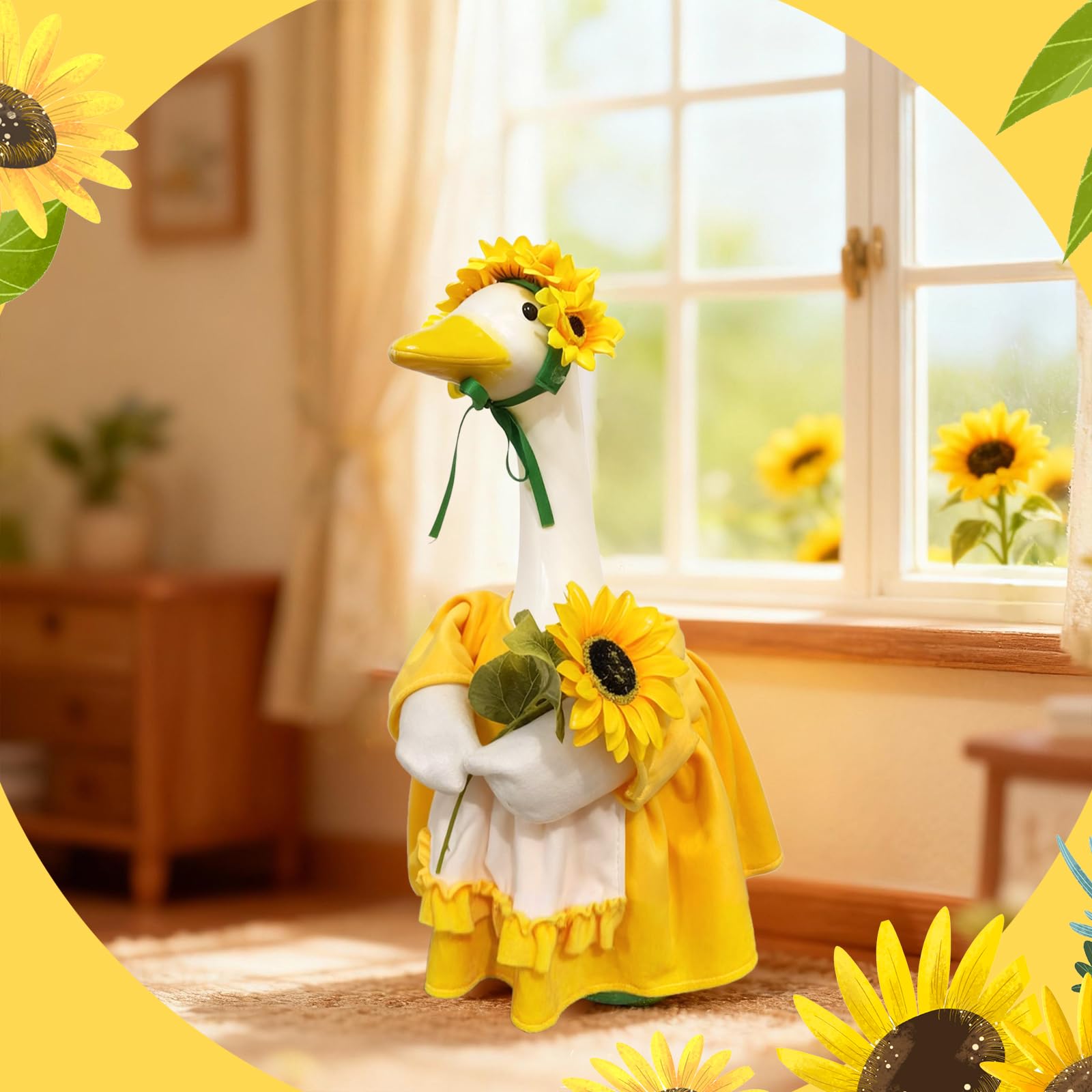ANGURI goose costume set makes it easy to transform porch display