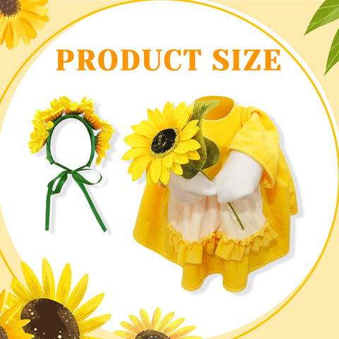 ANGURI sunflower hair accessory for goose adds cheerful detail to lawn decor