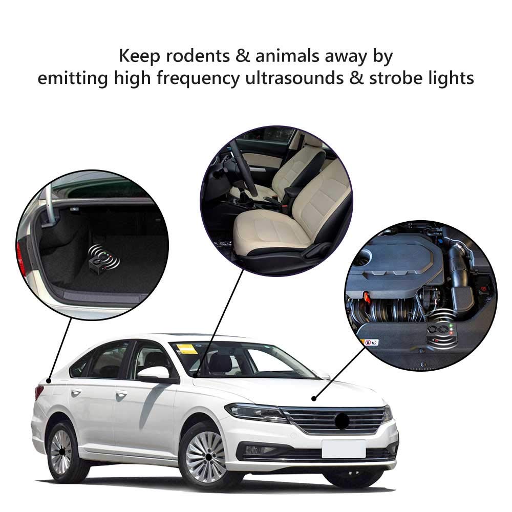 Angveirt battery operated deterrent provides flexible, portable rodent control.