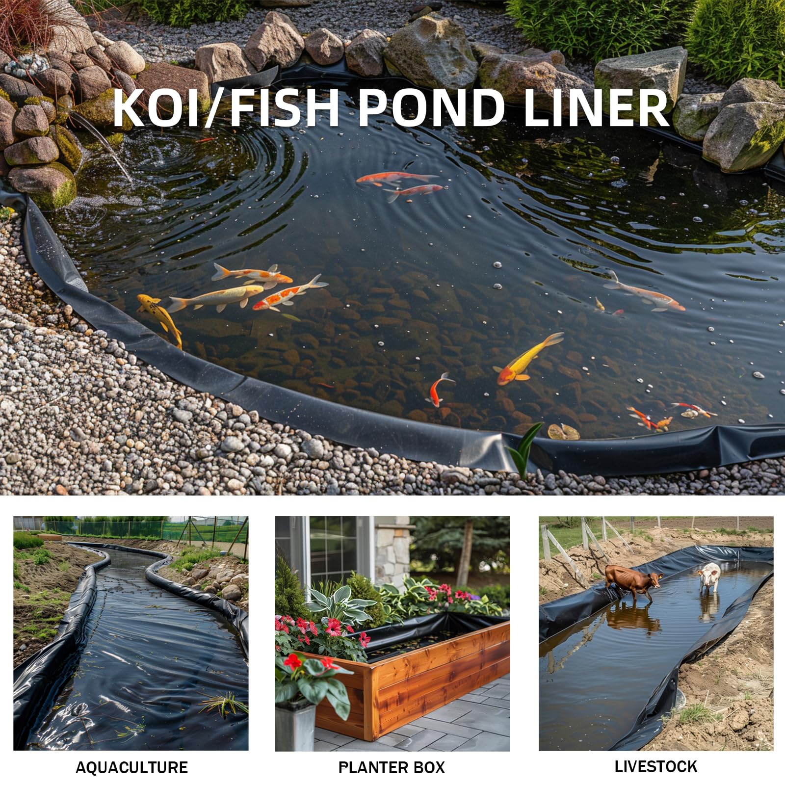 ANHAN eco friendly non toxic liner supports safe aquatic habitats