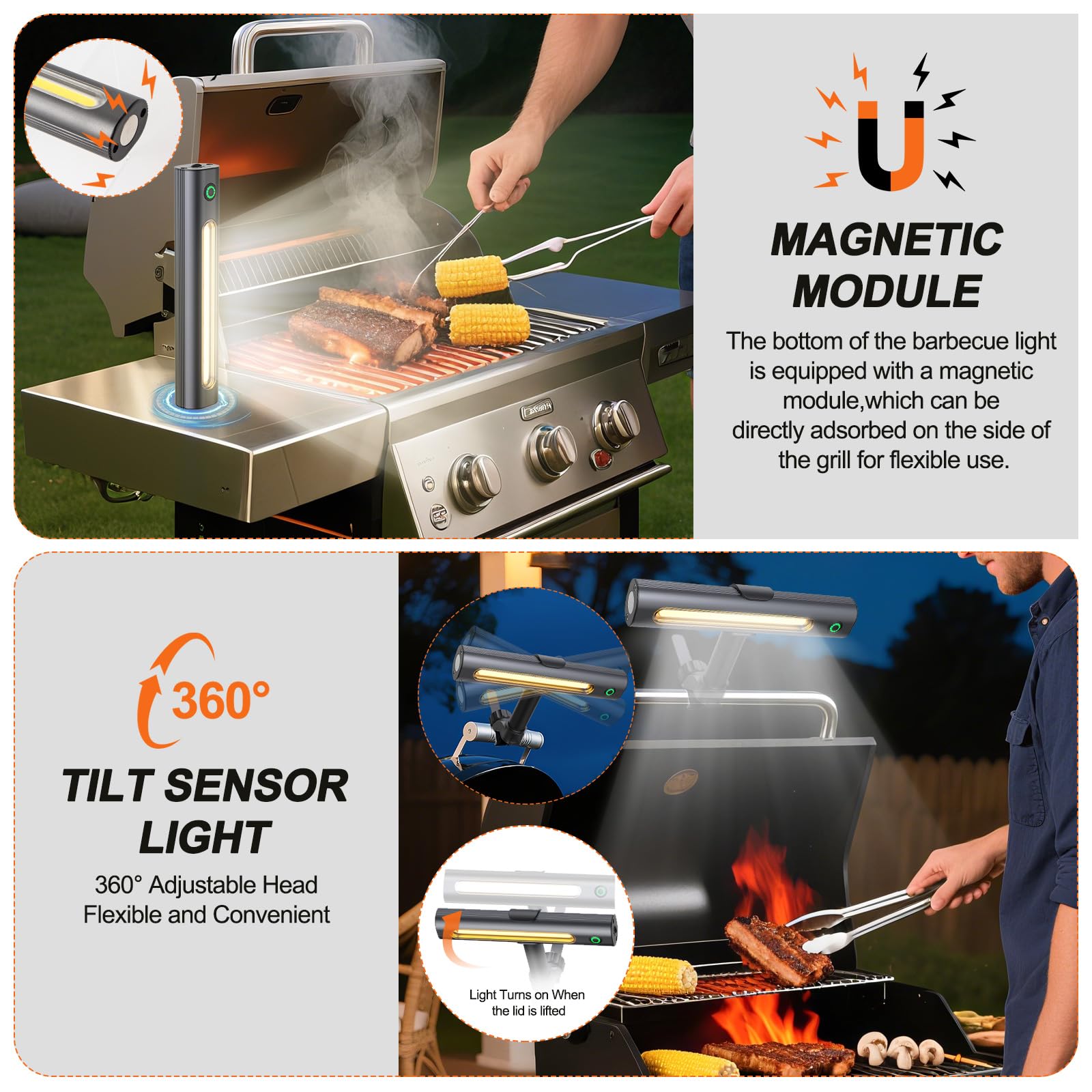 Anicooking COB LED delivers bright, shadow-free grill illumination for even searing