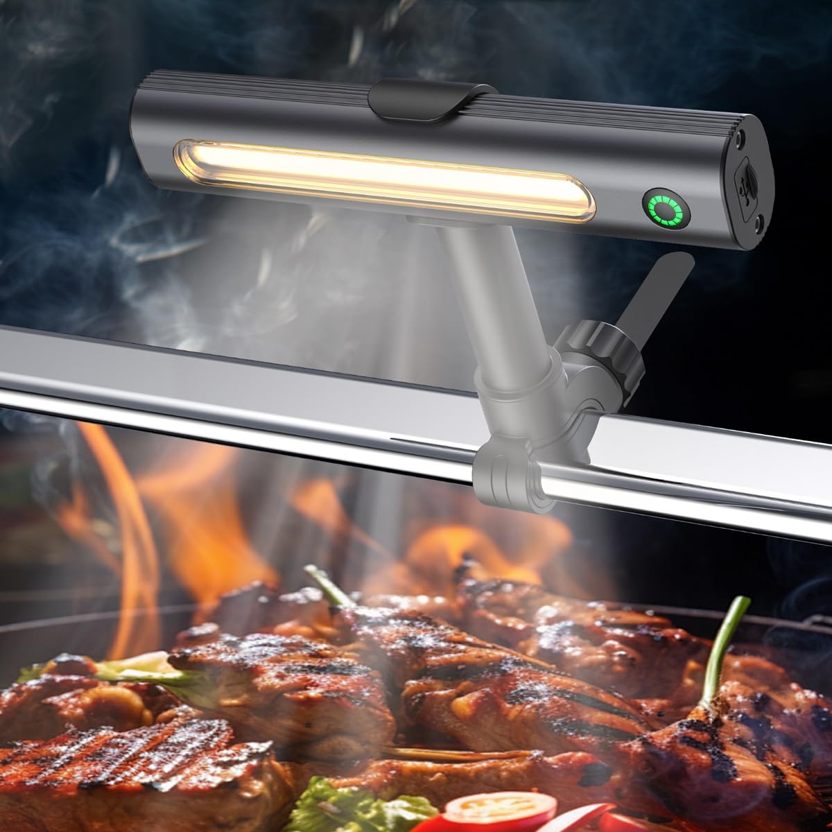 Anicooking Rechargeable 360° grill light with magnet mount for hands-free grilling