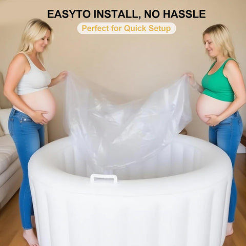 Anicuta birth pool liner is lightweight and easy to store after use.