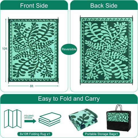 Anidaroel foldable rug folds into a carry bag for easy travel