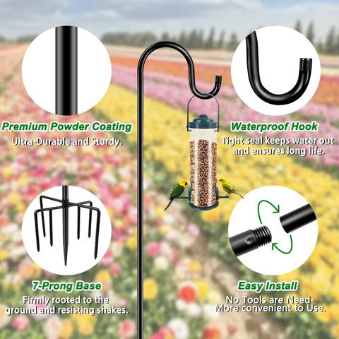 ANIDEER heavy-duty steel hook with durable outdoor construction.
