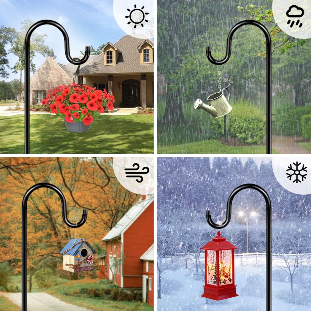 Multi-purpose hanger suitable for lanterns, plants, and decorations.
