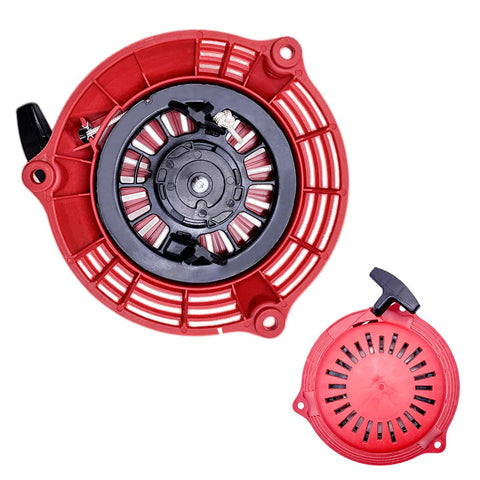 Aniro Moto GCV160 pull start starter close-up showing durable recoil for quick starts.