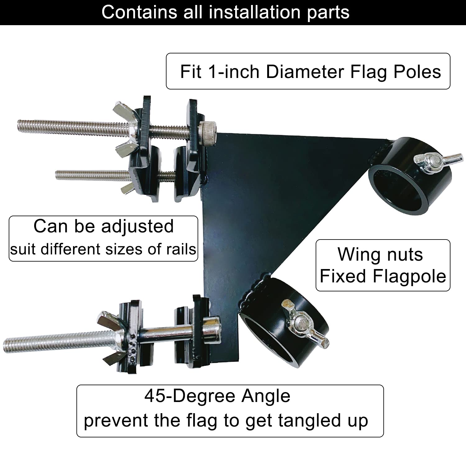 ANISUN Fivepine heavy steel mount withstands wind and weather
