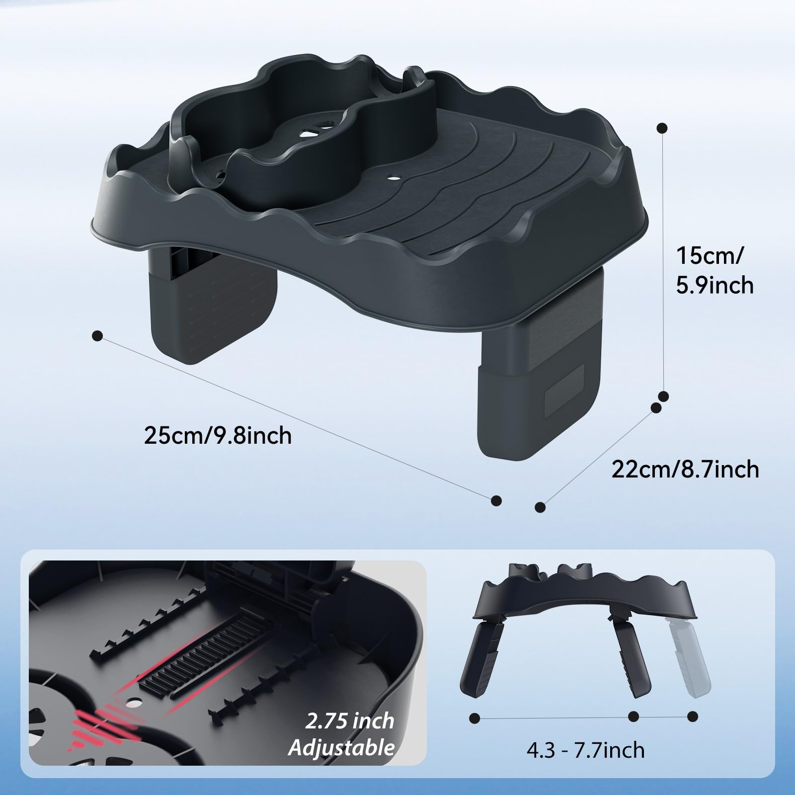 Anivia tray drainage holes prevent waterlogging while relaxing in the tub