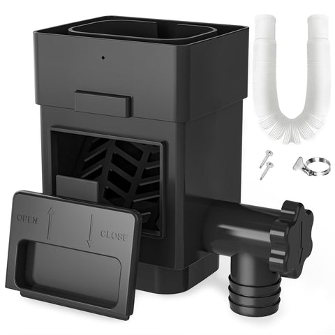 Anivia rainwater collection system downspout diverter for easy installation and flow control.