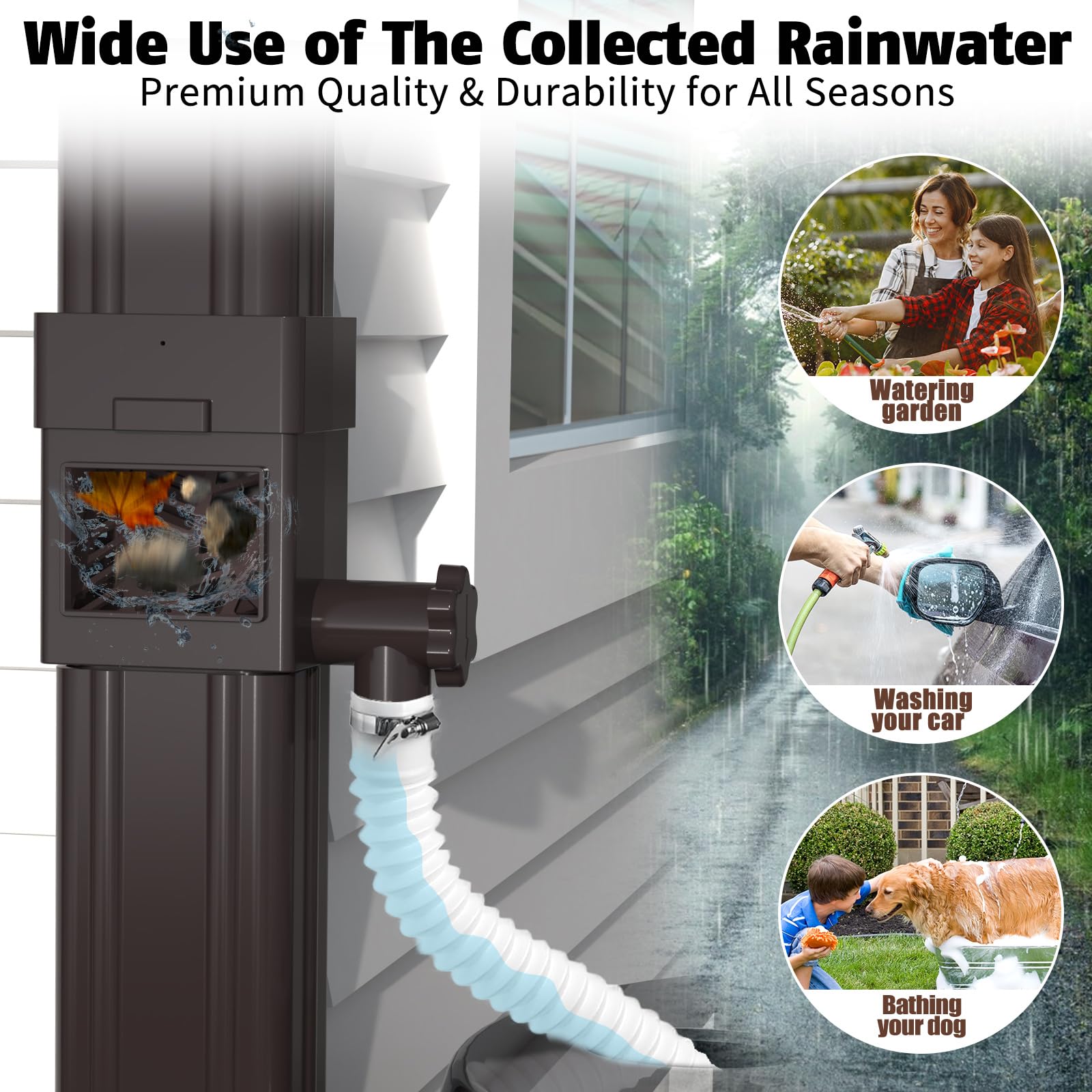 Anivia adjustable valve close-up showing flow control for garden watering.