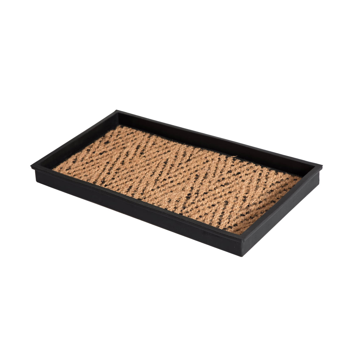 Anji Mountain AMB0BT2F-003 black rubber boot tray with two-pair capacity keeps entry tidy.