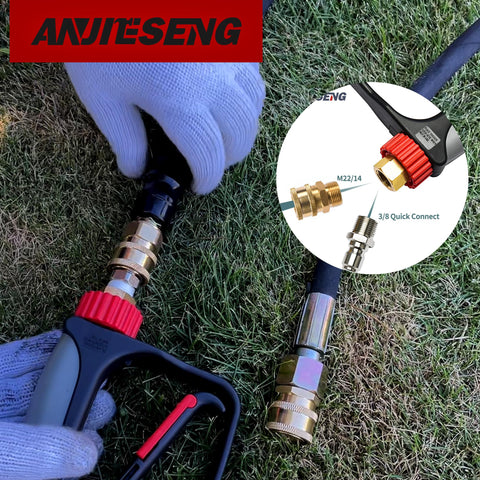 ANJIESENG short stubby design improves maneuverability during detail cleaning.