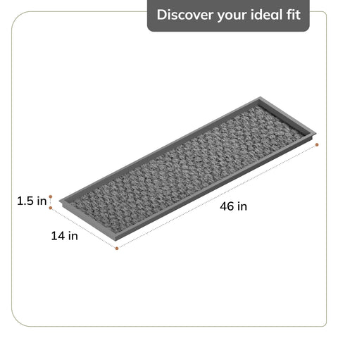 Removable coir insert offers easy cleaning and quick style changes
