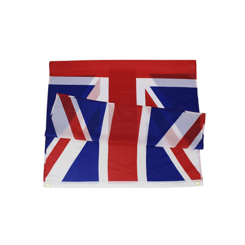 ANJOR British national flag with brass grommets for sturdy outdoor mounting.