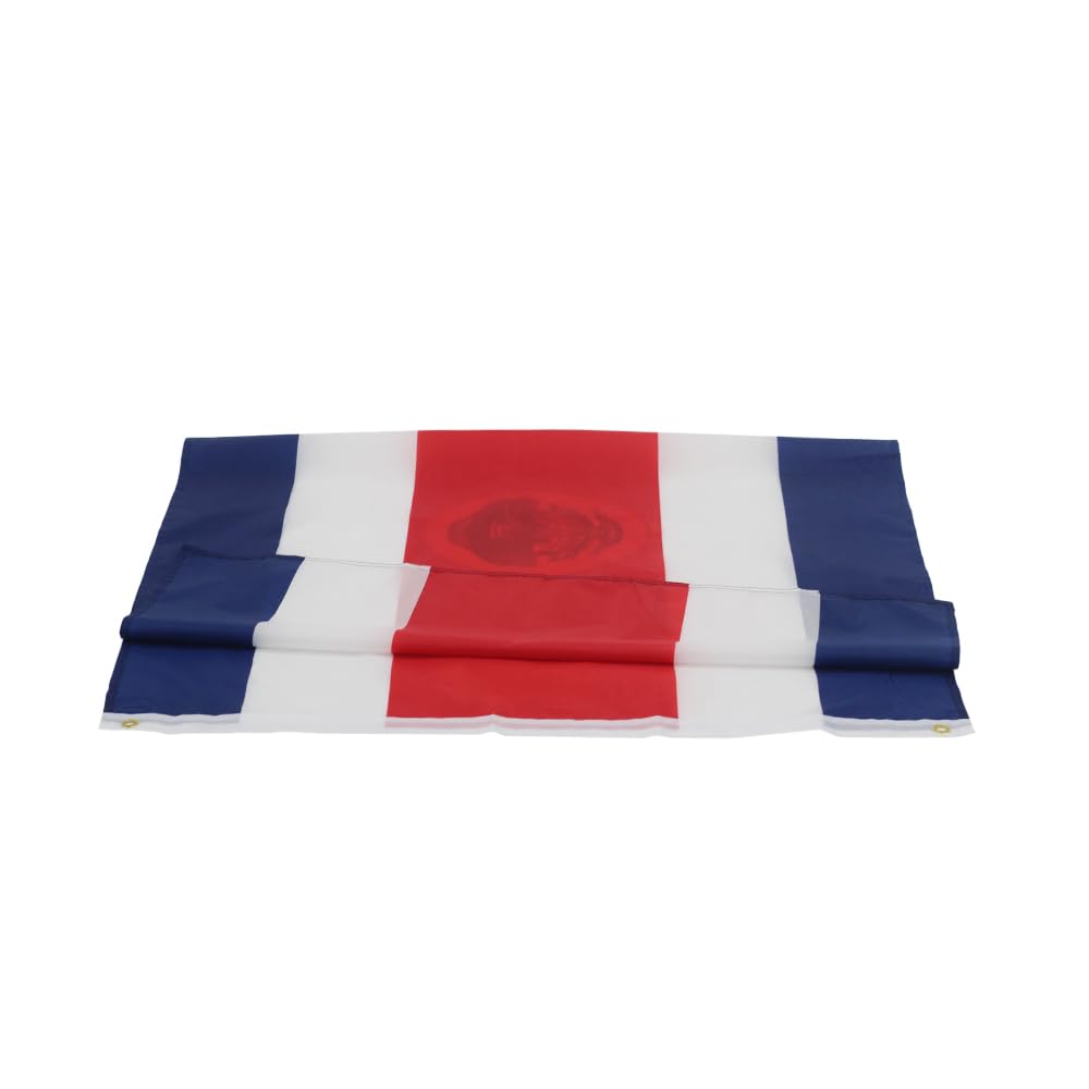 ANJOR Costa Rica flag polyester with UV fade resistant dye for bright, lasting color
