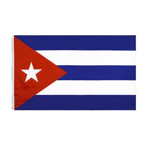 ANJOR Cuba flag with brass grommets for durable outdoor mounting.