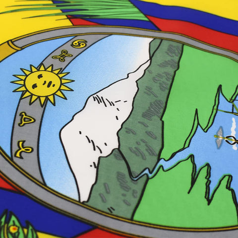 ANJOR Ecuador flag 90x150 cm display in bright daylight visibility.