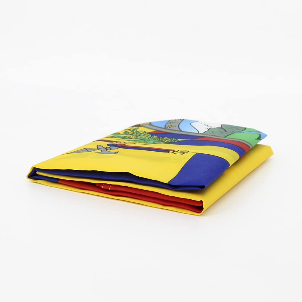 ANJOR Ecuador flag color-fast dye resists fading under sun.