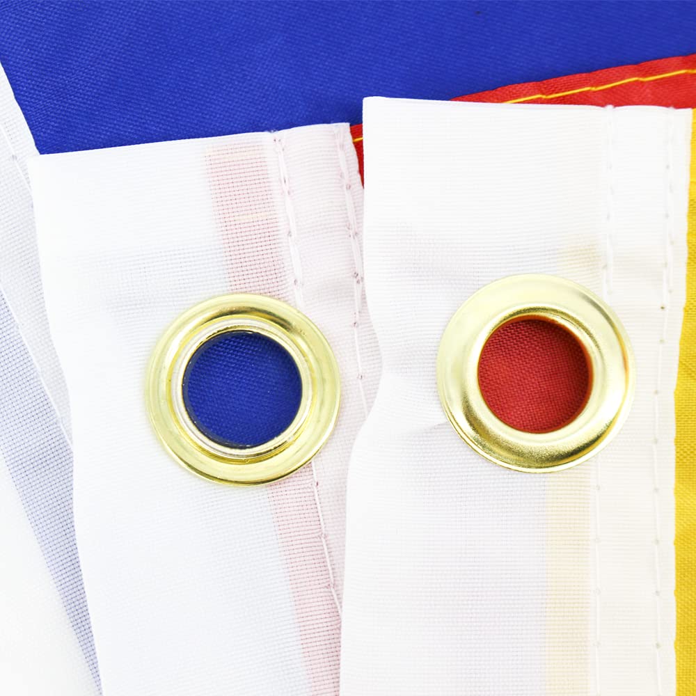 ANJOR Ecuador flag lightweight material ideal for easy mounting.