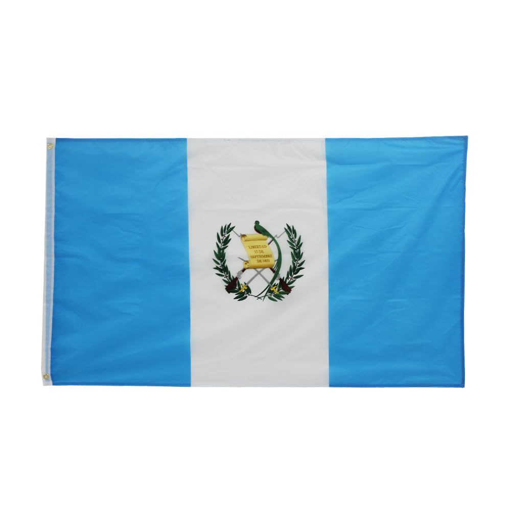 ANJOR Guatemala flag with brass grommets for sturdy outdoor display